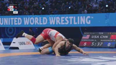 125 kg 1/8 Final - Wyatt Avery Hendrickson, United States vs Buheeerdun Buheeerdun, China