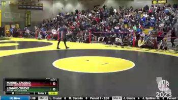 70 lbs Semifinal - Lennox Cruzat, Sutter Middle School vs Manuel Cacoilo, Daniel Cormier Wrestling