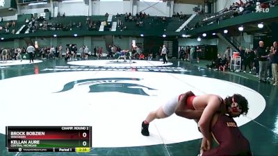 141 lbs Cons. Round 3 - Brock Bobzien, Wisconsin vs Kellan Aure, Central Michigan