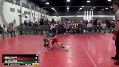 85 lbs Placement Matches (8 Team) - Ashton King, Patriots Wrestling Club vs Harry Scott, Legacy Red