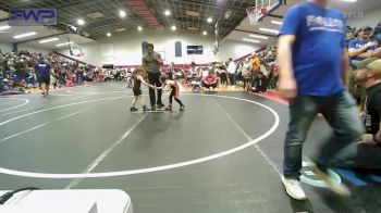 46 lbs Round Of 16 - Garrett Doyle, Cowboy Wrestling vs Lillian Shuemake, Pirate Wrestling Club