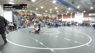 120 lbs Champ. Round 2 - Tripp Saire, Huntington Beach vs Samson Escala, Mayfair