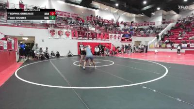 HS 140 lbs Cons. Round 2 - Ava Toumbs, MARLOW vs Sophia Gonzalez, BRIDGE CREEK