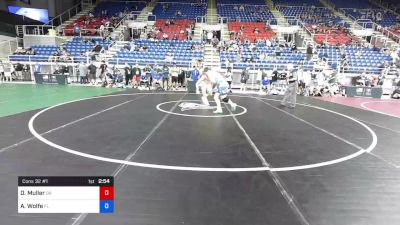 220 lbs Cons 32 #1 - Dayne Muller, Oregon vs Aidyn Wolfe, Florida