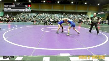 107 lbs Quarterfinal - Ezlie Valadez, Tulare Titans Wrestling Club vs Lily Lane, Raw Wrestling Club