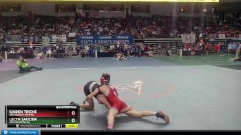 D 2 113 lbs Quarterfinal - Kaiden Triche, Archbishop Rummel vs Lelyn Saucier, Sam Houston Hs