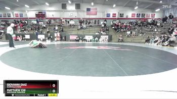 133 lbs Cons. Round 6 - Giovanni Diaz, Glenville State vs Matthew Chi, Wisconsin-Parkside