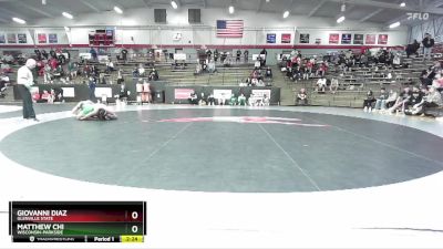 133 lbs Cons. Round 6 - Giovanni Diaz, Glenville State vs Matthew Chi, Wisconsin-Parkside