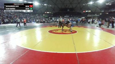 Boys 3A 106 lbs Cons. Round 5 - Mohammed Nur, Rainier Beach vs Juan Mateo, Gig Harbor