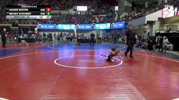 52 lbs Champ. Round 2 - Mickey Eckhardt, Big Game Wrestling Club MT vs Jagger Barton, Riverton USA Wrestling