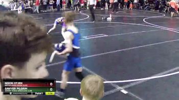 100 lbs Champ. Round 1 - Nixon Otjen, Battle Creek Brave Elite vs Sawyer Pilgrim, Junior Titans Wrestling Club