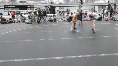 157 lbs Finals (8 Team) - Brayden Carson, JV All Stars vs Colby Houle, CTWHALE ORCA