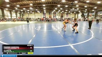 110 lbs Rd# 6- 9:00am Saturday Final Pool - CJ Votta, Maryland Gold vs Madden Sandoval, Aggression Legionaries
