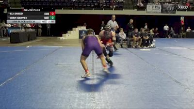 133 lbs 5th Place Match - Josh Gervey, Wartburg vs Eli Sneed, Cornell College