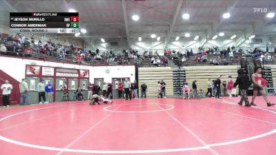 126 lbs Cons. Round 3 - Jeyson Murillo, Southport Wrestling Club vs Connor Amerman, Riverton Parke