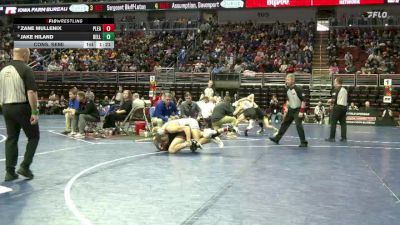 1A-157 lbs Cons. Semi - Jake Hiland, Bellevue vs Zane Mullenix, Pleasantville