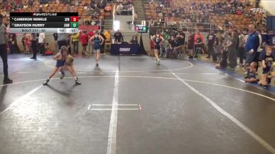 50 lbs Round 2 - Grayson Hurry, Clyde Amatuer Wrestling vs Cameron Winkle, Springboro