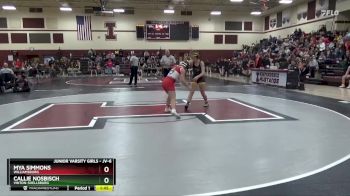 JV-6 lbs Round 2 - Mya Simmons, Williamsburg vs Callie Nosbisch, Vinton-Shellsburg