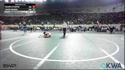 73 lbs Round Of 16 - Oliver Littleton, Collinsville Cardinal Youth Wrestling vs Jaxon Higgins, Choctaw Ironman Youth Wrestling