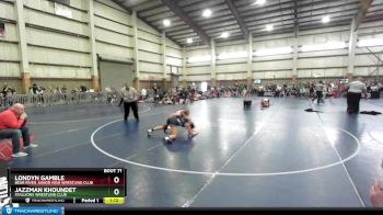 110 lbs Semifinal - Jazzman Khoundet, Stallions Wrestling Club vs Londyn Gamble, Bear River Junior High Wrestling Club