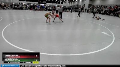 98 lbs Champ. Round 2 - Nash Denison, Cowboy Wrestling Club vs Jaren Callies, MN Elite Wrestling Club