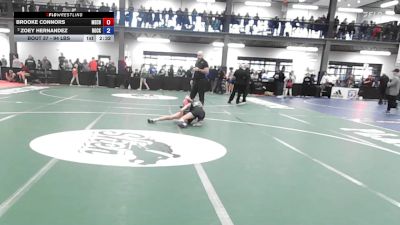 94 lbs Round Of 16 - Brooke Connors, Mechanicville-Stillwater vs Zoey Hernandez, Rocky Point