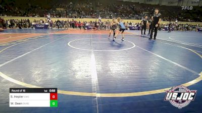 67 lbs Round Of 16 - Sveta Hepler, Claremore Wrestling Club vs Wyatt Deen, Division Bell Wrestling