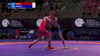 55 kg 1/8 Final - Maoxian Liao, China vs Dzmitry Duduk, Individual Neutral Athletes