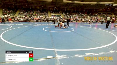 100 lbs Round Of 16 - Charlie Loftus, Grynd vs Jett Greer, Shelton Wrestling Academy