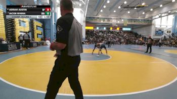 113 lbs Champ. Round 1 - Jacob Rivera, Delaware Military Academy vs Adrian Austin, William Penn H.S.