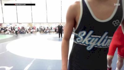 132 lbs Quarterfinal - Blake Nevils, Fighting Squirrels Wrestling Club vs Adrian Flores, Skyline Wrestling Club