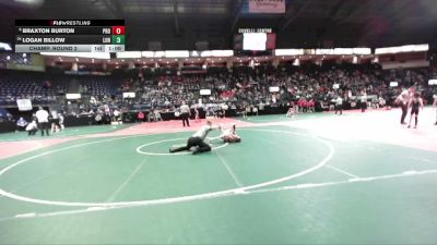 50 lbs Champ. Round 2 - Logan Billow, LONA vs Braxton Burton, PROA