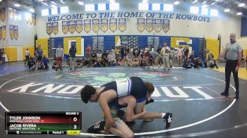 120 lbs Round 2 (8 Team) - Jacob Rivera, Westside Wrestling vs Tyler Johnson, Panhandle Gator Dogs