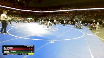 132 Class 1 lbs Quarterfinal - Eli Sperry, Gallatin vs Ryder Techau, Brookfield