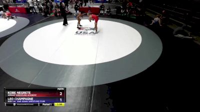 126 lbs Cons. Round 4 - Kobe Negrete, Wright Wrestling Academy vs Leo ...