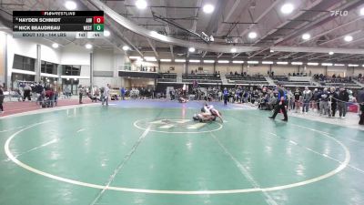 144 lbs Consi Of 16 #2 - Hayden Schmidt, Aquidneck Island Wrestling vs Nick Beaudreau, Westerly