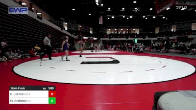 110 lbs Semifinal - Gabby Lozano, McLoud vs Milla Andrews, Fayetteville High School