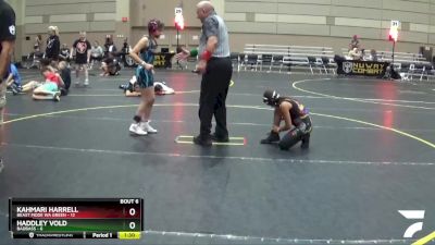 78 lbs Round 3 (4 Team) - Kahmari Harrell, Beast Mode WA Green vs Haddley Vold, BadBass