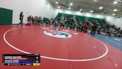157 lbs Cons. Round 3 - Jaydon Walther, Green River Grapplers Wrestling vs Patrick Haney, Wyoming Unattached