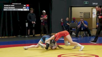 49kg Quarterfinal - Isabelle Chen, Bhullar Wrestling Club vs Paige Rehberg, Metro Amateur Wrestling Club