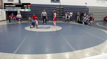 105 lbs Round 3 - Christine Chambers, Capital Wrestling Club vs Rhett Bowen, Oakley Hornets Wrestling Club Inc.