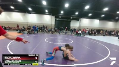 70 lbs Cons. Semi - Bentley Waldo, Lakeland Wrestling Club vs Nathaniel Heard, Texas Select Wrestling