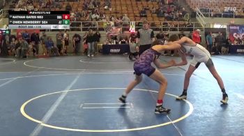 118 lbs Cons. Semi - Owen Newberry SE4, Austin Tomahawk vs Nathan Gates NE3, Donahue Wrestling Academy