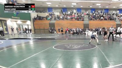 120 lbs Champ. Round 1 - Santiago Valdez-Pinon, San Clemente vs Isaiah Lopez, Casteel