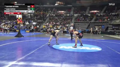 141 lbs Champ. Round 2 - Hayden Myers, Wesleyan (CT) vs Sam Kotch, TCNJ