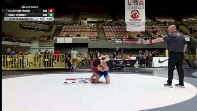 5th Place Match - Jonathan Jasso, Wright Wrestling Academy vs Issac Torres, Monster Garage Wrestling