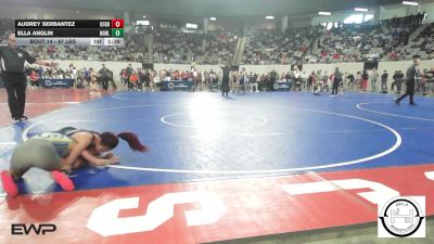 87 lbs Semifinal - Audrey Serbantez, Kingfisher YellowJackets vs Ella Anglin, Noble Takedown Club