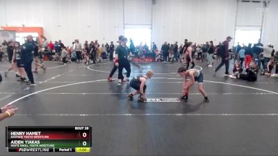 80 lbs Quarterfinal - Henry Hamet, Eastside Youth Wrestling vs Aiden Yiakas, White Knoll Youth Wrestling