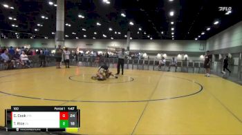 160 lbs Placement Matches (16 Team) - Tyson Rice, Montana Williston vs Christopher Cook, Dynamic Red