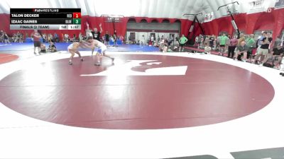 157 lbs Finals (2 Team) - Izaac Gaines, Team Blue vs Talon Decker, Team Red